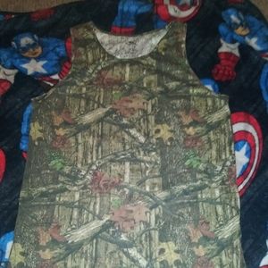 Mosaic sleeveless shirt